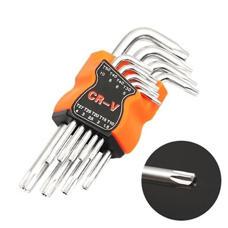 9kpl kaksipäinen ruuvimeisseli set STORX HEAD TORX HEAD