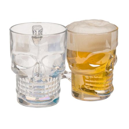 1/2/4-pakning Öas / Glass - Dødninghode - Velg antall! Transparent