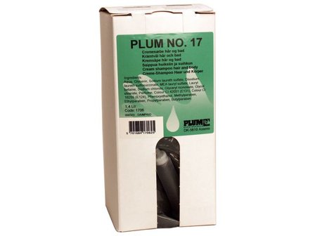 Plum Duschtvål 3in1 Hair & Body 1,4L - Lyreco - Städ och hygien - Tvål och hygien - Duschtvål och Shampoo