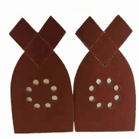 50-pak Sandpapir til Black & Decker KA220G KA230 Mus Sandpapir Kornstørrelse 40, 60, 80, 100, 120