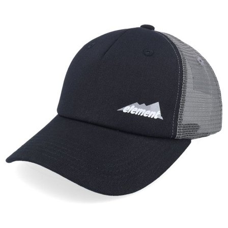 Element - Svart trucker Keps - Mount Mesh Cap Off Black A-Frame Trucker @ Hatstore
