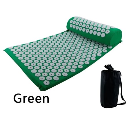 Yoga massage matta akupressur avlastning stress rygg kudde massage yoga matta rygg smärta lindring nål kudde med kudde