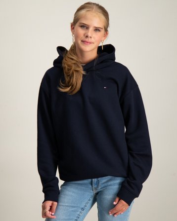 Tommy Hilfiger U TIMELESS FLEECE HOODIE Bleu Sweats à capuche Fille - Kids Brand Store