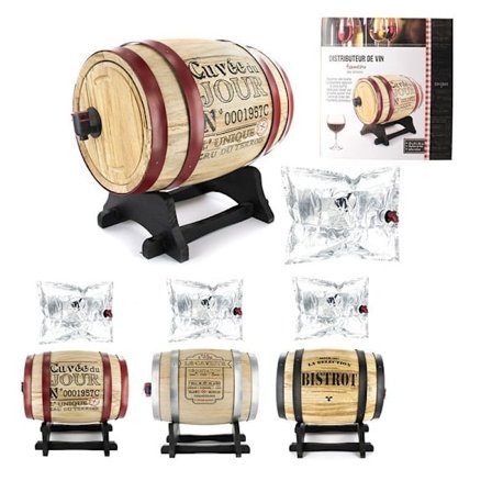 Vinforsyning - Totally Addict - KV7166 - Træfad - Aluminiumspose - Indbygget han