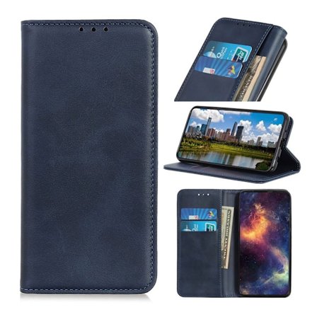 Samsung Galaxy A40 split läderfodral - Blå