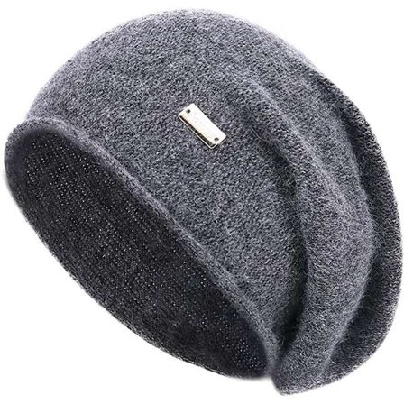 Cashmere Slouchy Knit Hat for Women Winter Soft Warm Ladies Wool