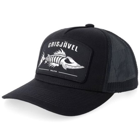 Skillfish - Svart trucker Keps - Kids Grisjävel Stor Black A-frame Trucker @ Hatstore