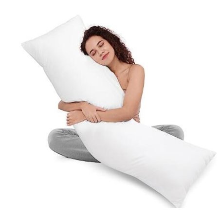 Vit Fullkropps Kudde För Vuxna Att Sova På