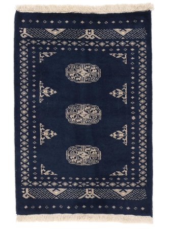 Medalhão Pequeno Paquistão Bucara 2Ply Tapete 64X92 Lã