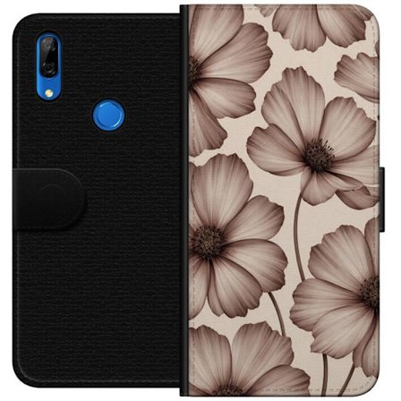 Kompatibelt Plånboksfodral till Huawei Huawei P Smart Z Mjuka blommor i tidlös beige elegans