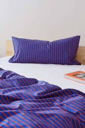 Jotex - Putetrekk 50x90 Cm Økologisk Blå/oransje - SIMA - Kjøp Putevar hos Jotex