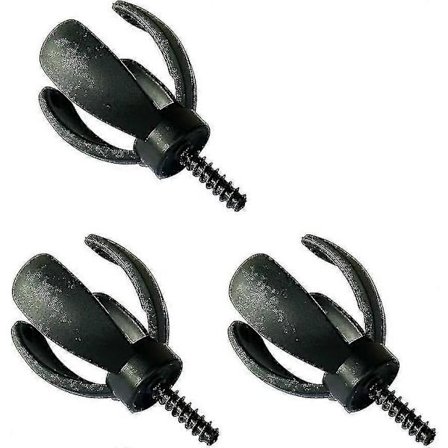 Golfpallon Noutaja Tarttuja Nelipiikkinen Poimija Selkäystävällinen Kynsi Kiinnitetään Putterin Grippiin musta3kpl)