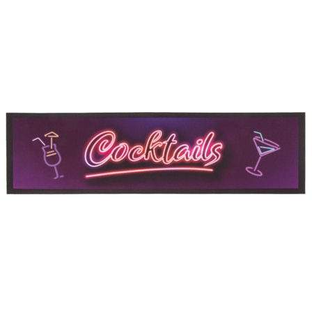 Bordløber "Cocktails" til Hjemmebar 89x25 cm