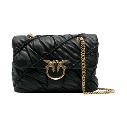 Pinko Shoulder Bags Sort, Dame Skuldertasker, Størrelse: ONE Size