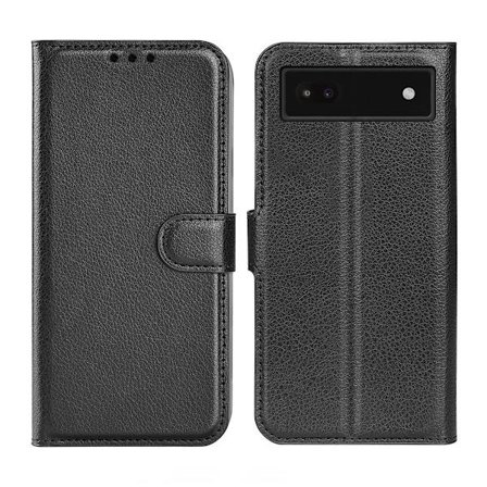 Google Pixel 6A Plånboksfodral med Stativ - Svart