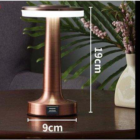 led retro bar table lamp charging bedside KTV outdoor coffee restaurant desktop atmosphere night light clear bar table lamp