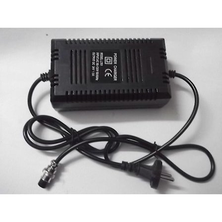 Laddare för elscooter, 36V Laddare för blybatteri med fyra uttag, 14Ah Laddare för elfordon, Passar för elscootrar.-kryc