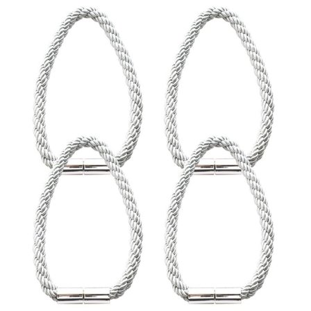 4x magnetiske gardinholdere Minimalistisk (grå)