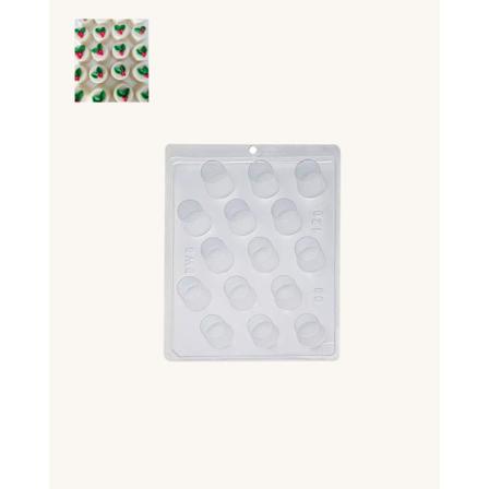 Pralinform Chokladform Runda Praliner 15st - Bwb 08 Simple Mold Transparent