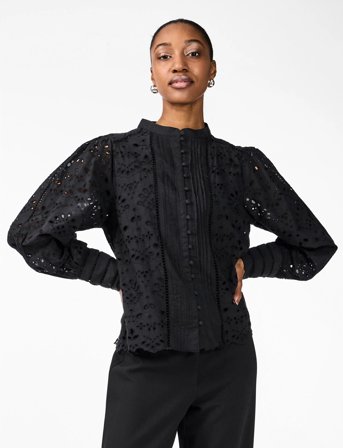 YAS Yasalessia Ls Shirt S. Noos - Black - S