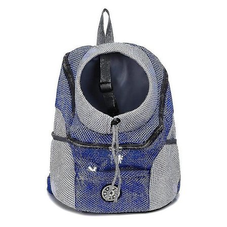 Bæresele for hund, utendørs, pustende, dobbel skulder, bærbar, frontnett, reiseveske for kjæledyr