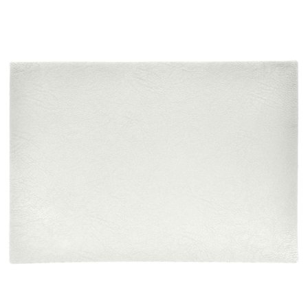 Underlägg Läderlook vitt 43x30 cm 4-pack