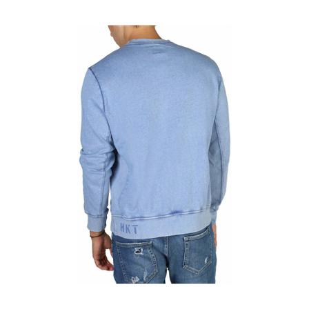 Hackett, Round-neck Knitwear Blauw, Heren, Maat:S