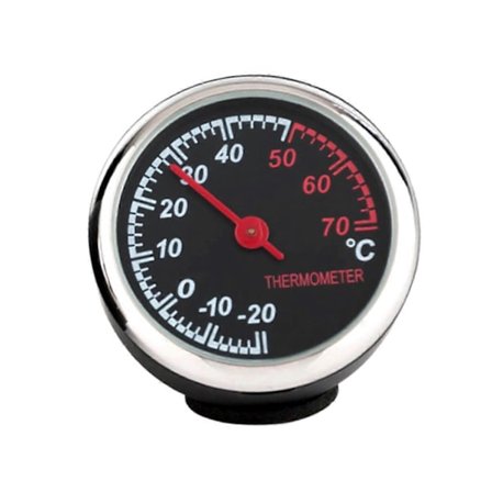 Lysende bil dashbordklokke og termometer med vanntett måler og enkel ventilinstallasjon