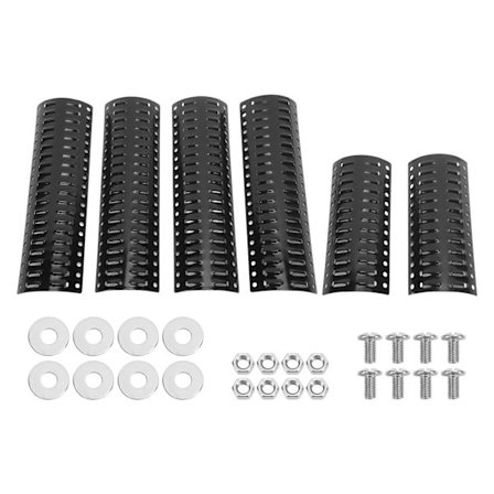 6st Kraftiga Justerbara Värmeplåtar Skydd Flamskydd Brännarskydd Värmetält Stång