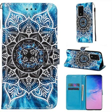 Plånboksfodral Samsung Galaxy S20 Ultra - Blå Mandala