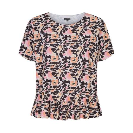 Liberté Alma Frill T-shirt Pink, Dame T-shirts, Størrelse: S/M