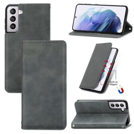 Stilsäkert Plånboksfodral (Floveme) - Samsung Galaxy S21 Grå