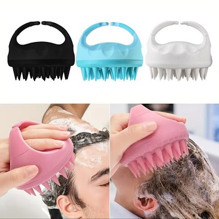 Silicone Hair Scalp Brush Daglig Massage & Friskare Hår