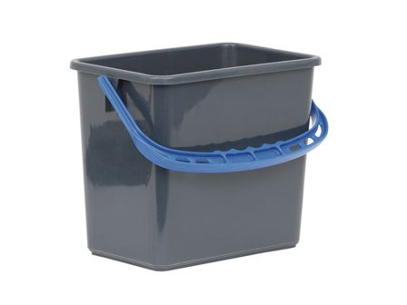 Hygienteknik Hink grå, blått handtag 6L - Lyreco - Städ och hygien - Städredskap - Hinkar och tillbehör