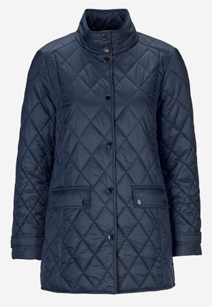 Cellbes of Sweden - Quiltad jacka med tryckknappar - marin - för damer - 42/44