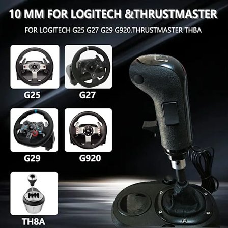 Simulaattoripeli USB-vaihdekeppi Logitech G923 G29 G27 G25 TH8A -malleille ETS2 etATS Euro Truck Simulator -peliin, korkea/matala vaihdevipu