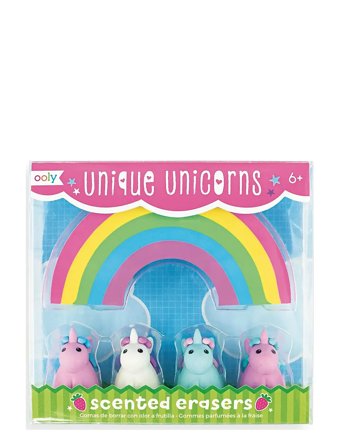 Ooly Scented Eraser 5 Pcs - Unique Unicorns Strawberry - Multi/patterned - ONE SIZE