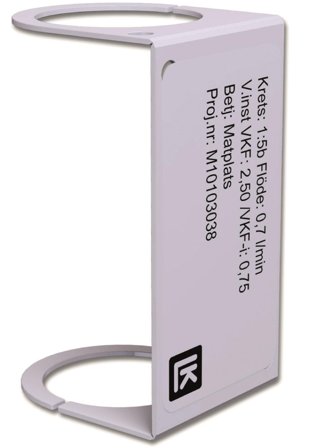 LK Systems 2419362 Märkbricka 140 x 35 mm, Värme