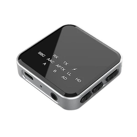 2-i-1 HiFi Bluetooth 5.2 AptX HD Sender/Mottaker Trådløs 3,5 mm Aux Optisk AptX Adapter For