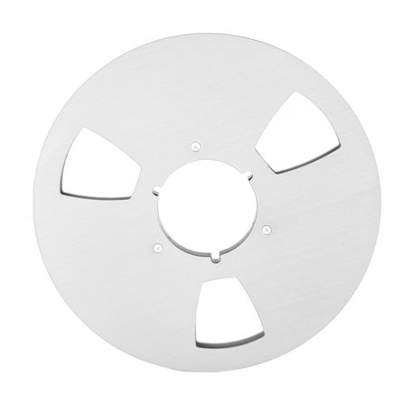 1/4 10,5 tommer tom spole 3 huller Universal lydbåndsoptager Spole til optagelse Åben spolemaskine Sølv
