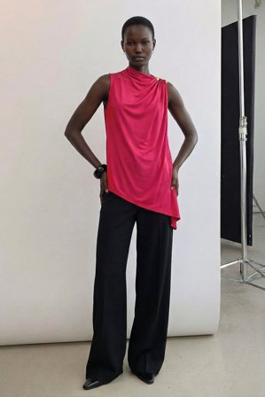 NA-KD Haut oversize à boucle - - Rouge - L