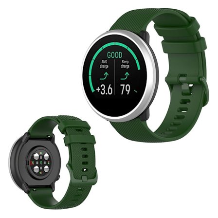 Polar Ignite / Garmin Vivomove 3 klockarmband i silikon - Militärgrön
