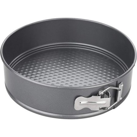 Non-stick springform bageform, rund kageform med løs bund for nem frigørelse, tåler opvaskemaskine, køleskab og fryser, grå, 23 cm 9 tommer