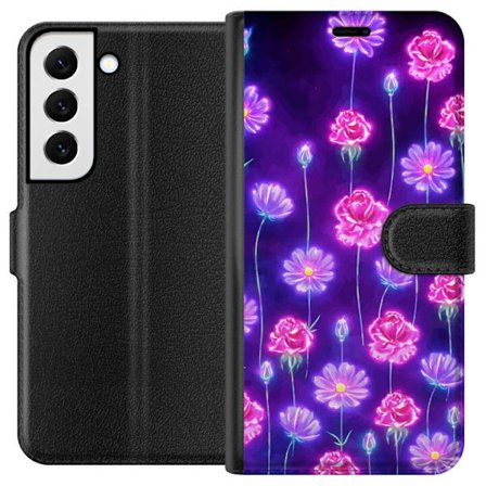 Yhteensopiva Lompakkokotelo Samsung Galaxy S22+ 5G Bloom Reverie Electric Petals