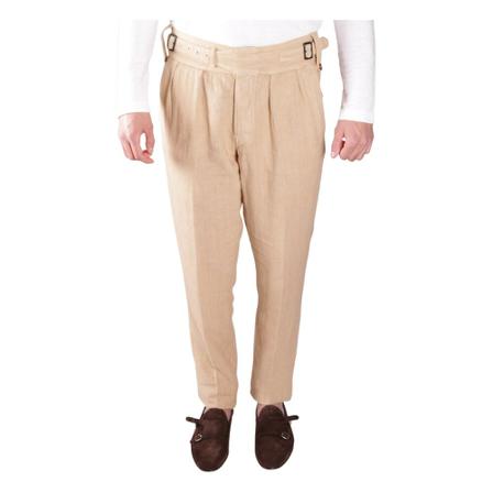 Gaudi, Tapered Trousers Beige, Heren, Maat:S