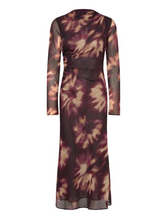 Mango Tie-Dye Ruched Dress - Multi/patterned - M