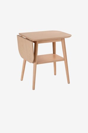Nordic Furniture Group - Sidobord med hylla & klaff Kalmar - Natur - Avlastningsbord & sidobord - Från Homeroom