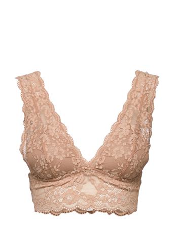 Bra Iris Lace Bralette Lingerie Bras & Tops Soft Bras Triangle Bras Rosa Lindex