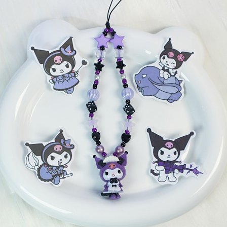 e Kuromi Melody Phone Chain Charm Sanrio Phone Rope Knot Cellph