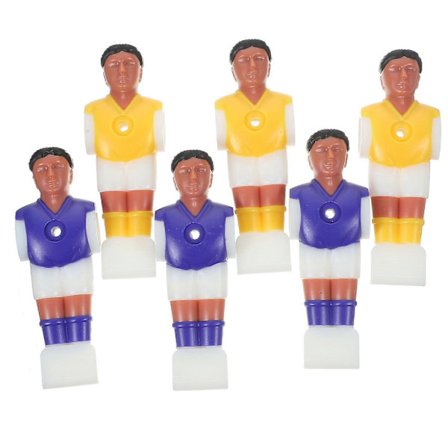 Fotballbord Fotballmann for bruk i spill 6 stk. Fotballspillere i turneringsstil [HK]